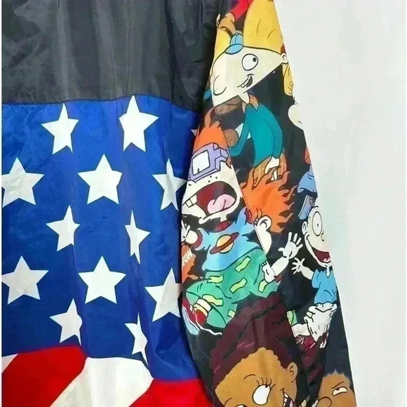 Vintage Unisex Members Only Nickelodeon Full Zip Hooded Character Jacket - Picture 6 of 13